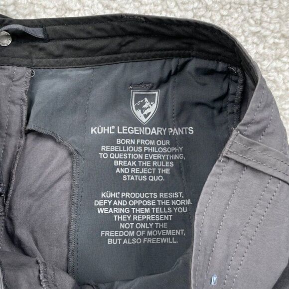 Kuhl Spire Roll Up Hiking Outdoors Pant Gray - Picture 6 of 13